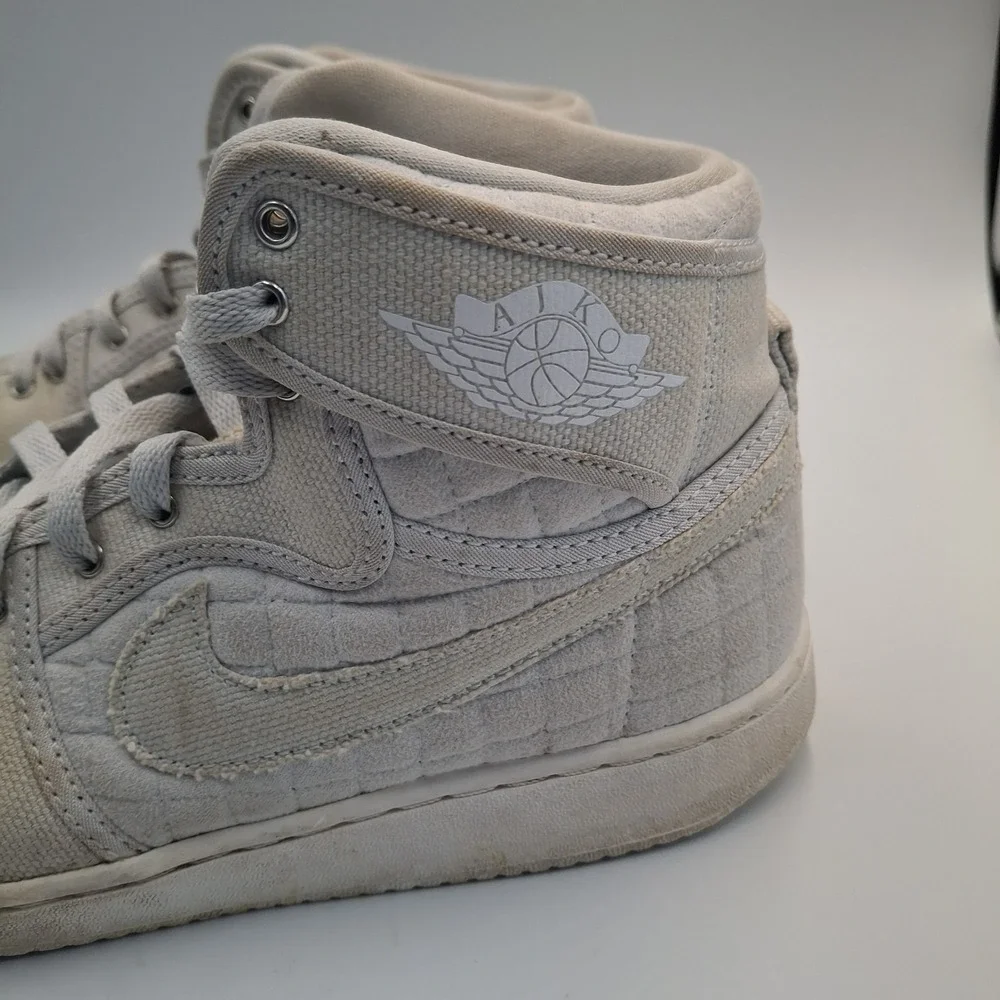 Nike Air Jordan 1 AJKO High Quilted Pure Platinum Mens Size 9 Sneakers